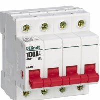Выключатель нагрузки 4Р 100А DEKraft ВН-102 (3/60)