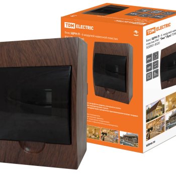 Бокс ЩРН-П- 6 IP40 200х148х95мм TDM Бук (20)