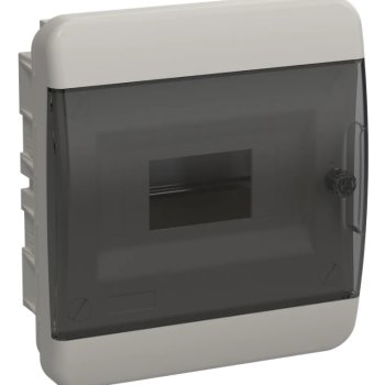 Бокс ЩРВ-П- 8 IP41 240х218х102мм черн. прозр. дверь IEK TEKFOR