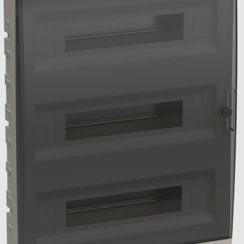 Бокс ЩРВ-П-54 IP41 535х398х102мм черн.прозр. дверь IEK TEKFOR