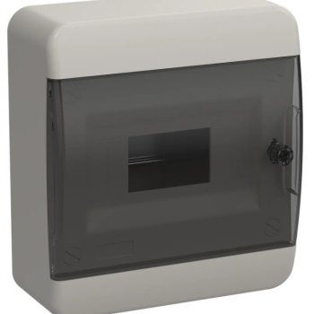 Бокс ЩРН-П- 8 IP41 240х218х102мм черн. прозр. дверь IEK TEKFOR
