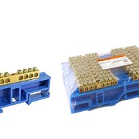 Шина нулевая на DIN    8/1 TDM 6x9мм бол.изолятор (20)