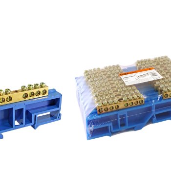 Шина нулевая на DIN    8/1 TDM 6x9мм бол.изолятор (20)