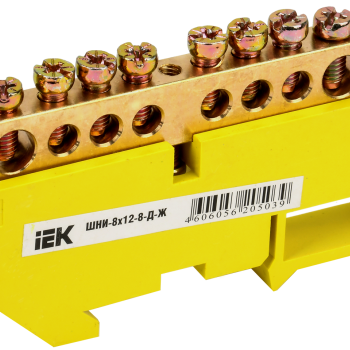 Шина нулевая на DIN   8/1 IEK 8x12мм (20/240)