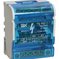 Шина нулевая   4x 7 IEK на DIN в корпусе (10)