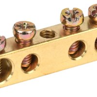 Шина без изолятора PEN 6x9мм 4 отверстия крепеж по центру Omnyx (10/500)