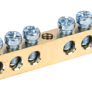 Шина без изол 6x9мм  8/1 крепеж по центру IEK (10/960)