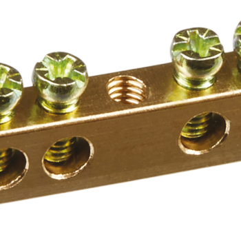 Шина без изолятора PEN 6x9мм 8 отверстий крепеж по центру Omnyx (10/500)