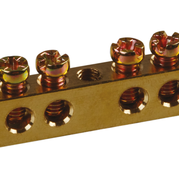 Шина без изолятора PEN 6x9мм 12 отверстий крепеж по центру Omnyx (10/500)