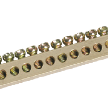 Шина без изол 8x12мм 14/2 крепеж по краям IEK (10/190)