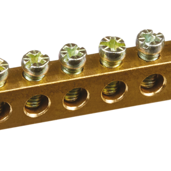 Шина без изолятора PEN 8x12мм 14 отверстий крепеж по краям Omnyx