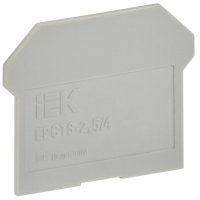 Заглушка для CTS IEK 2,5-4мм2 серая (50)