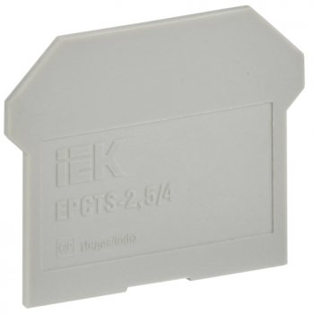 Заглушка для CTS IEK 2,5-4мм2 серая (50)