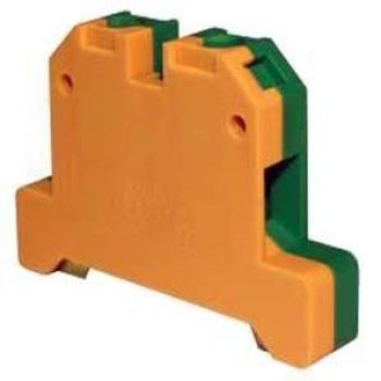 Зажим наборный IEK 35мм (JXB-земля) желто-зеленый (20)