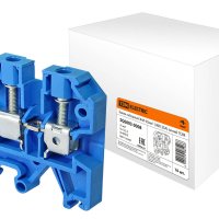 Зажим наборный TDM 35мм (JXB125А) синий (16)