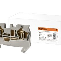 Зажим клеммный безвинтовой (ЗКБ) 2,5 мм2 31А серый TDM