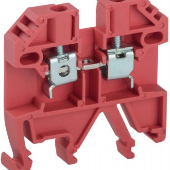 Клемма винтовая КВИ-2,5мм2 красная IEK (50)