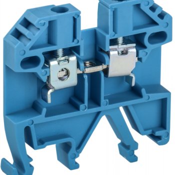 Клемма винтовая КВИ-2,5мм2 синяя IEK (50)