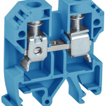 Клемма винтовая КВИ-10мм2 синяя IEK (50)