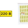 Наклейка "220В" (15х50мм) TDM (50)