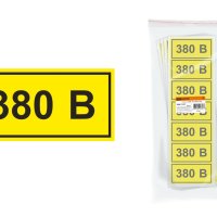 Наклейка "380В" (35х100мм) TDM (21)