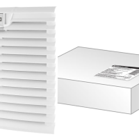 Вентиляционная решетка с фильтром для вентилятора ВФУ SQ0832-0113 (255 мм) TDM