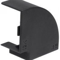 Поворот 90° КМП  40х25мм 4шт черный IEK (24)