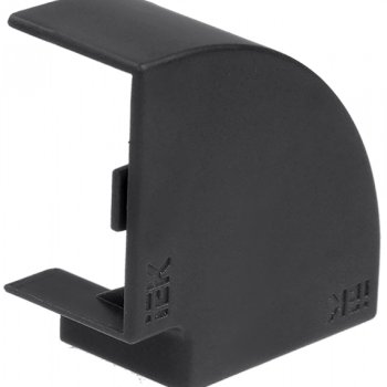 Поворот 90° КМП  40х25мм 4шт черный IEK (24)