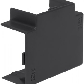 Т-образный угол КМТ  25x16мм 4шт черный IEK (12)