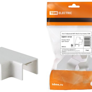 Угол Т-образный КМТ  40x25 4шт TDM (10)