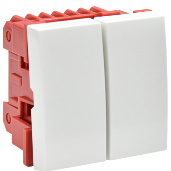 Выключатель ВК1-22-00-П 2кл 2модуля IEK Праймер (10)