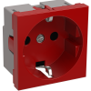 Розетка РКС-20-32-П-К с/з 2модуля красный IEK Праймер (10)