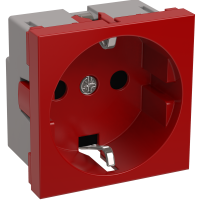Розетка РКС-20-32-П-К с/з 2модуля красный IEK Праймер (10)