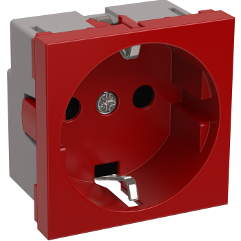 Розетка РКС-20-32-П-К с/з 2модуля красный IEK Праймер (10)