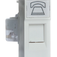 Розетка РКФ-10-00-П RJ-11 1модуль IEK Праймер (10)