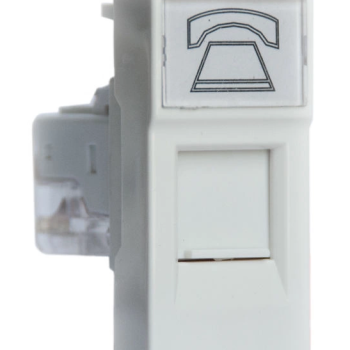 Розетка РКФ-10-00-П RJ-11 1модуль IEK Праймер (10)