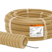 Труба гофрированная ПВХ 20мм светлое дерево TDM (25)