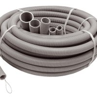 Труба гофрированная ПВХ 20мм серый U-Plast(100)