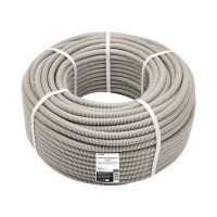 Труба гофрированная ПВХ 25мм серый Rexant (50)