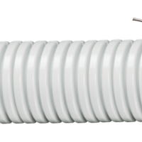 Труба гофрированная ПВХ 40мм серый IEK (15)