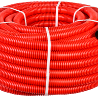 Труба гофрированная двустенная ПНД 40мм красный IEK (50)