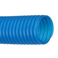 Труба гофрированная ПНД 16мм синий TDM (100)