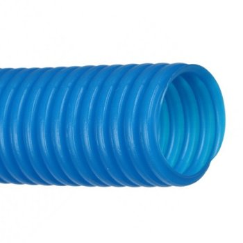 Труба гофрированная ПНД 16мм синий TDM (100)