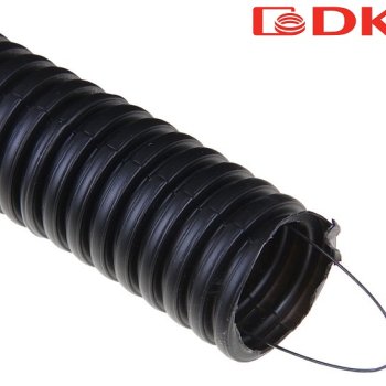 Труба гофрированная ПНД 40мм чёрный DKC (20)