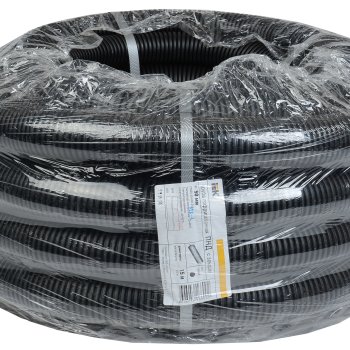 Труба гофрированная ПНД 50мм черный IEK (15)