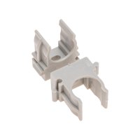 Крепёж-клипса для трубы Ø16мм серый прямой монтаж Omnyx (100/2000)