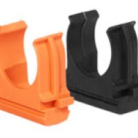 Крепёж-клипса для трубы D20мм оранжевый U-Plast (100)