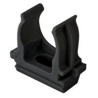 Крепёж-клипса для  трубы D20мм чёрный U-Plast (100/3400)