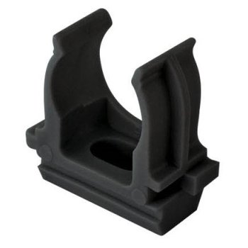 Крепёж-клипса для  трубы D20мм чёрный U-Plast (100/3400)