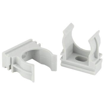 Крепеж-клипса для трубы D25мм серый Omnyx (50/1500)